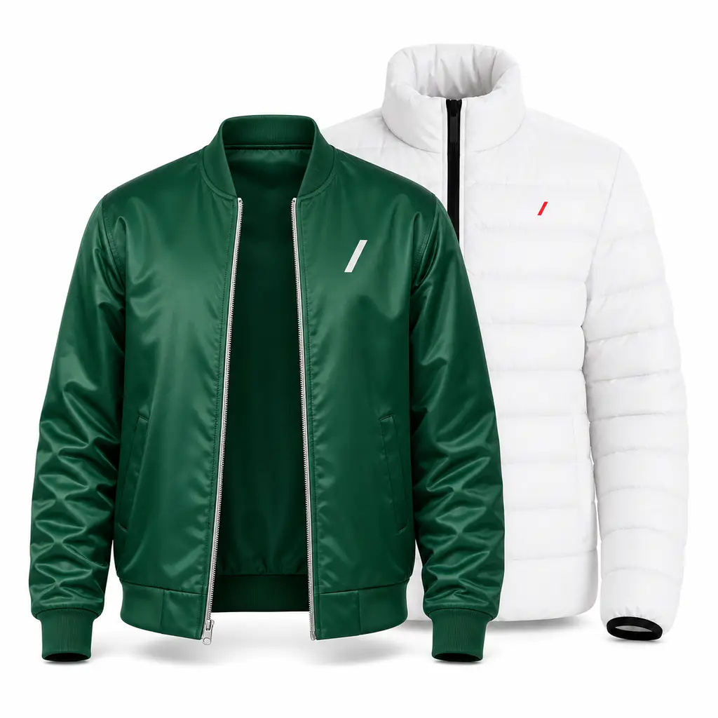 Columbia and Champion fleece jackets for print-on-demand