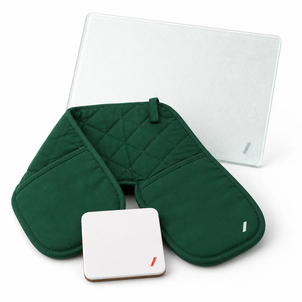 Custom cutting boards, oven mitts, and trivets with DTG and sublimation printing