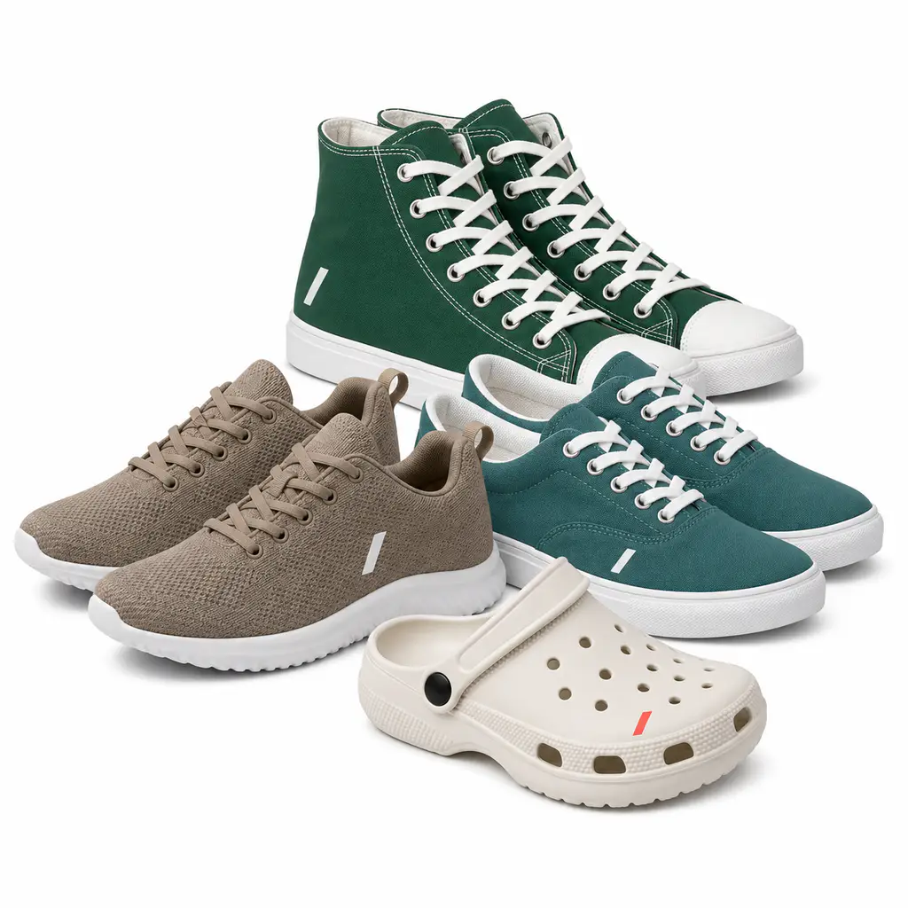 Canvas sneakers, slip-ons, and high-tops with full-upper sublimation printing