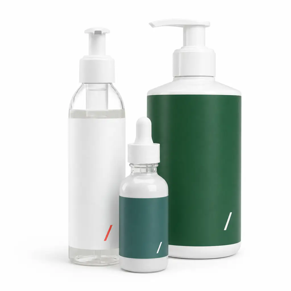 Private-label lotions, lip balms, and body care with custom branded packaging