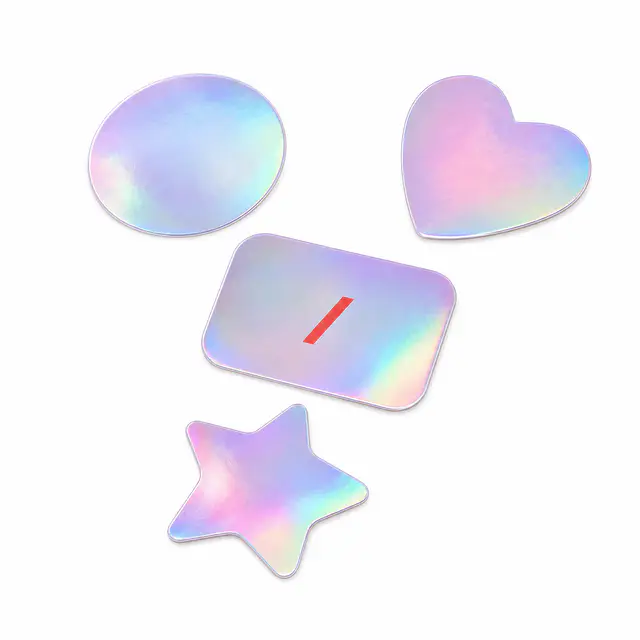 Allcolor H5494 Kiss-Cut Holographic Sticker Sheet