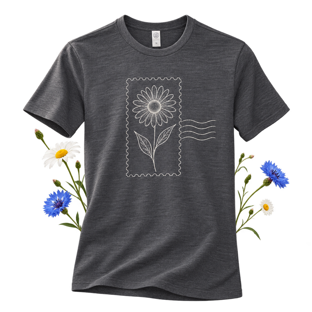 Alternative 1973 Eco-Jersey Crew T-Shirt — slim fit, short sleeves and 50% polyester, 38% cotton, 12% rayon fabric