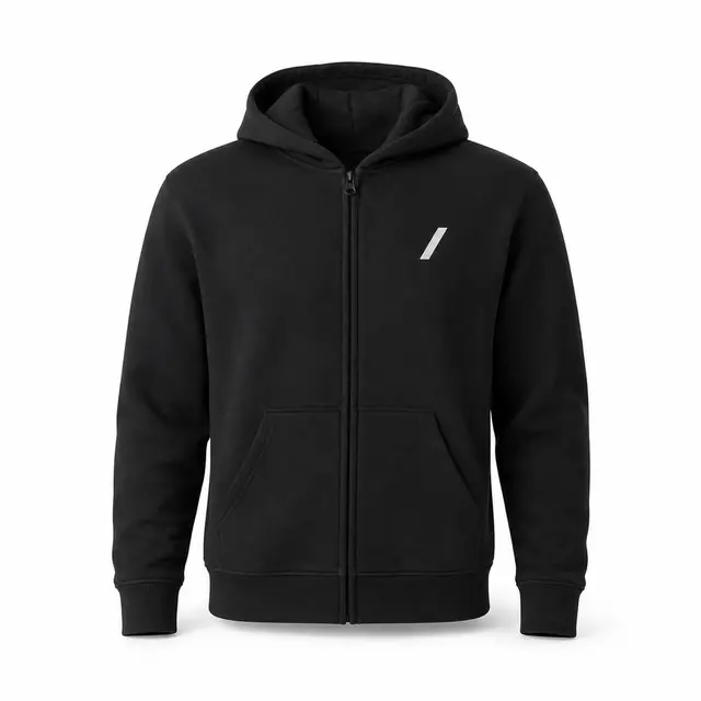 American Apparel RF497 ReFlex Fleece Full-Zip Hoodie — 7.6 oz recycled cotton-poly fleece
