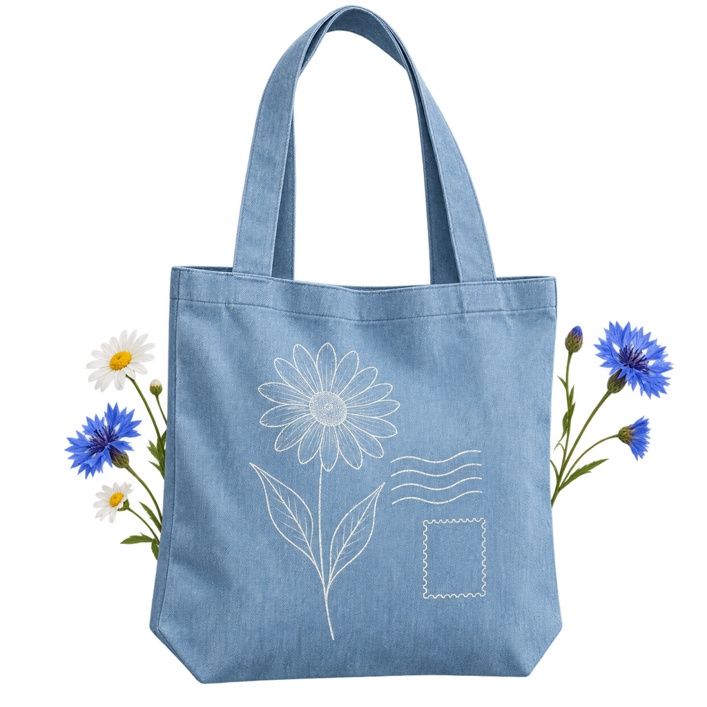AS Colour 1012 Carrie Denim Tote, a tote bag with carrying handles