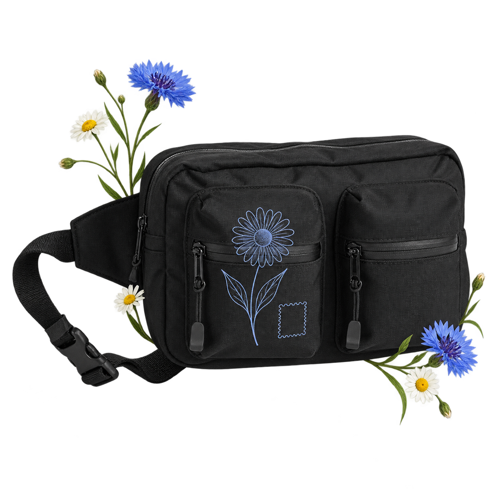 AS Colour 1025 Recycled Double Waist Bag, a small bag carried close to the body