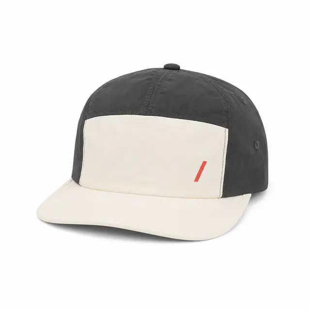 AS Colour 1105 Finn Two-Tone Nylon Cap — recycled nylon, 5-panel, low profile, curved brim