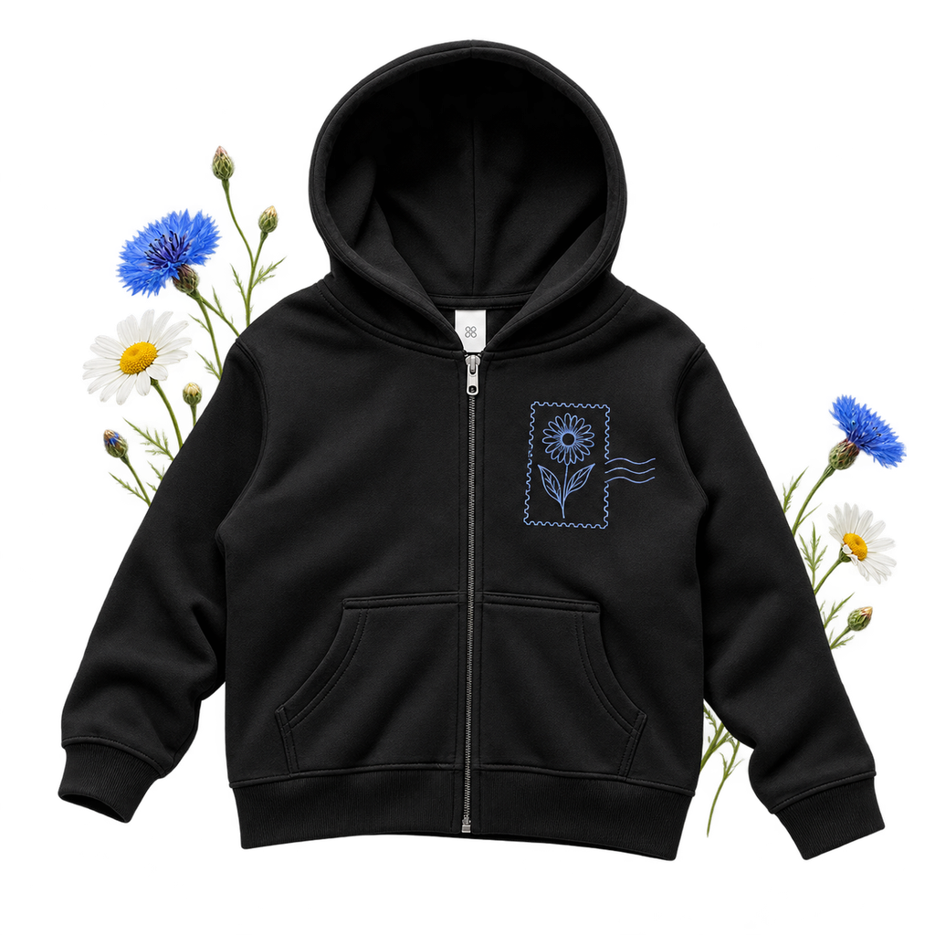 AS Colour 3038 Kids Relax Zip Hood — youth zip hoodie with a relaxed fit and 80% cotton, 20% recycled polyester fabric