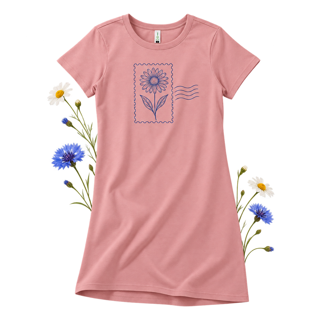 AS Colour 4028 Women's Mika Organic S/S Dress — 100% organic combed cotton, slim fit, scoop neckline