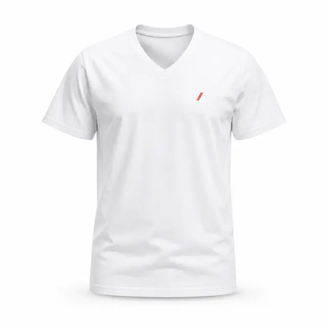 AS Colour 5001V Staple V Neck Tee — 180 GSM combed cotton, v-neck, regular fit, side-seamed