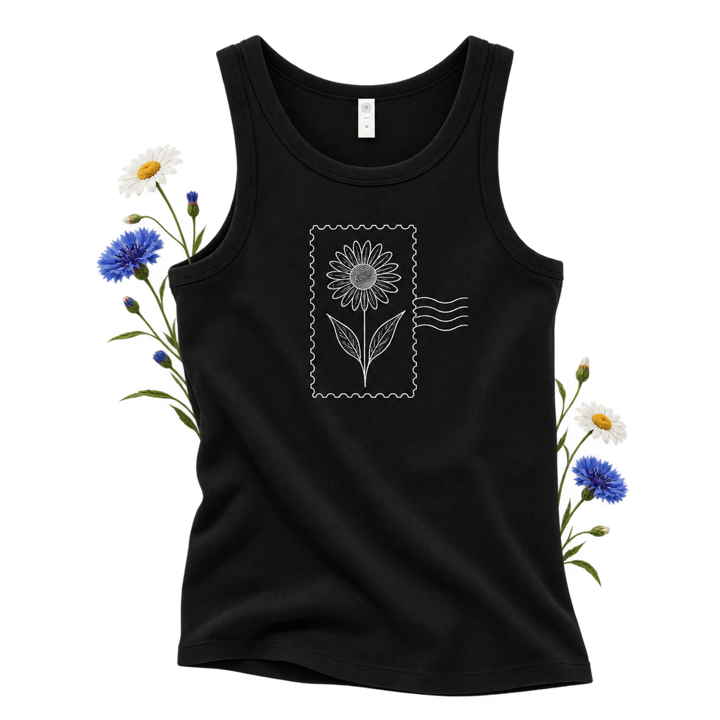 AS Colour 5063G Organic Rib Singlet — sleeveless tank top in 95% organic cotton and 5% spandex, with 2x2 rib