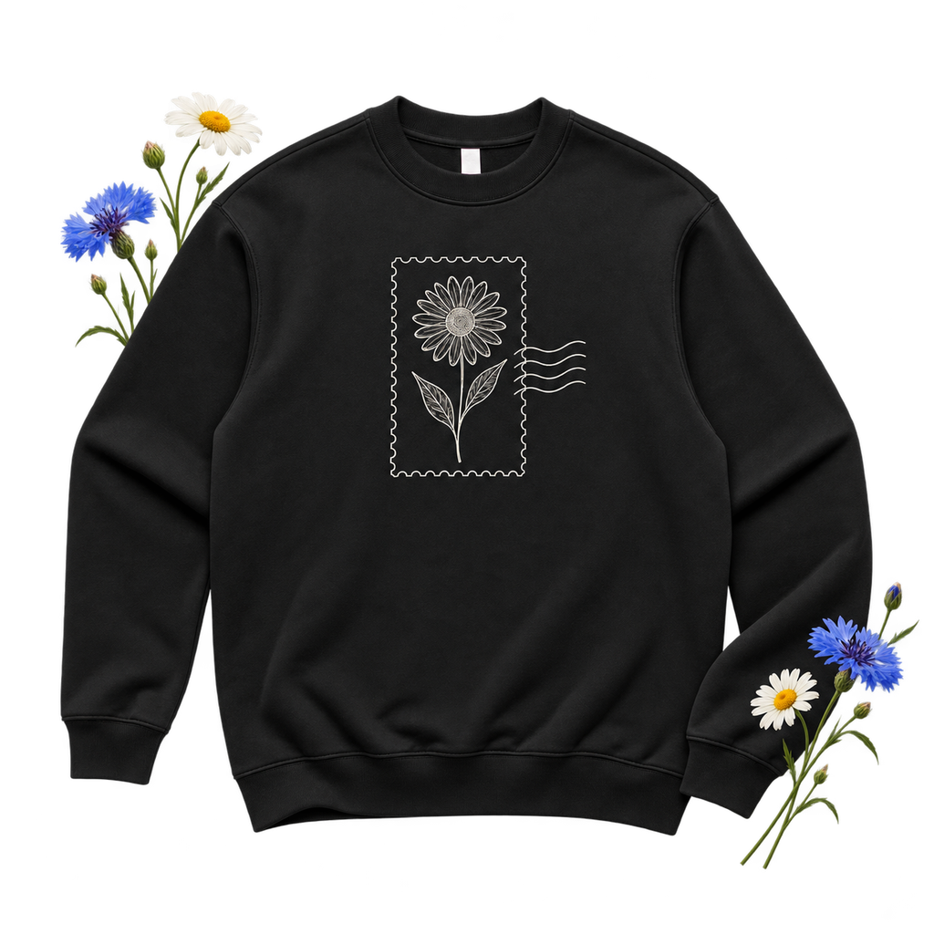 AS Colour 5150 Made Crew cotton French terry sweatshirt with a crew neckline and dropped shoulders