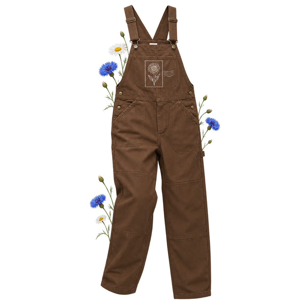 AS Colour 5980 Canvas Heavy Overalls — relaxed fit in 100% cotton duck canvas with adjustable shoulder straps