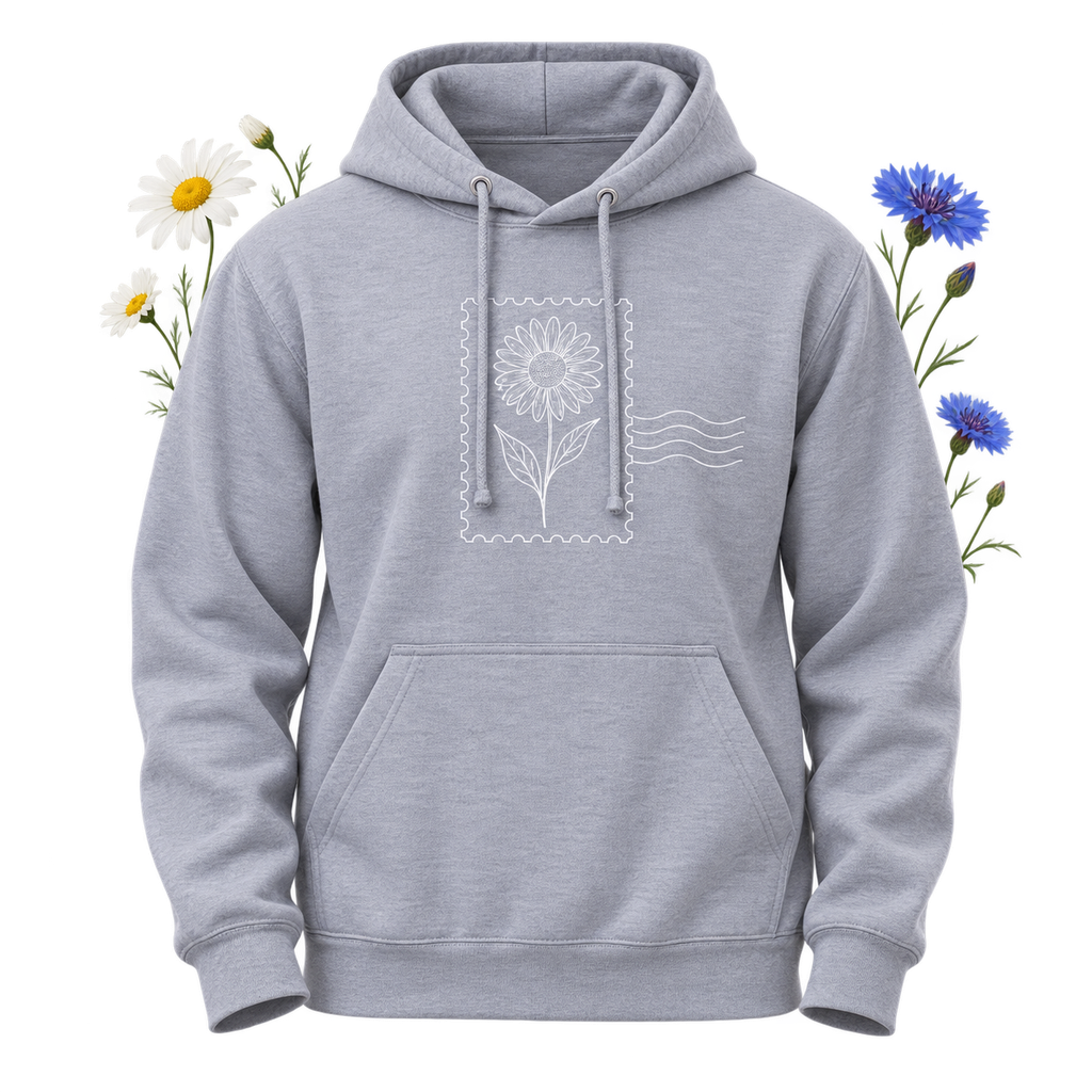 AWDIS JH001 College Hoodie with a relaxed fit, hooded neckline and tear-away label