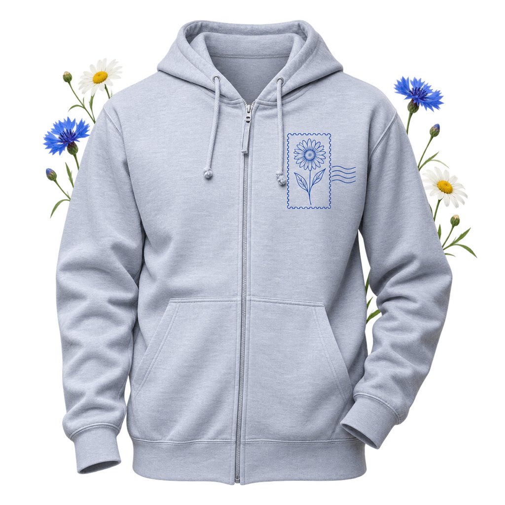 AWDIS JH050 in a hoodie shape and a hood, showing its hoodie format