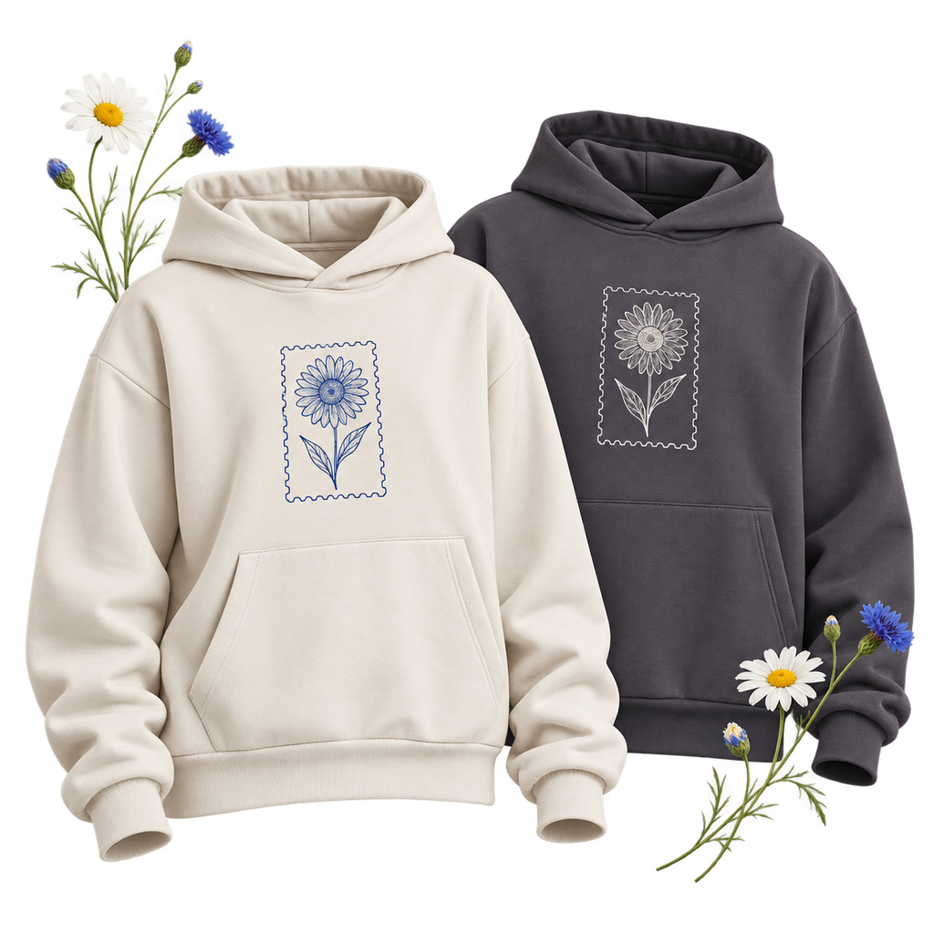AWDIS JH120 Signature Heavyweight Hoodie — oversized fit, three-panel double-fabric hood
