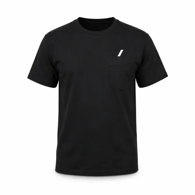 Bayside 5070 Unisex USA-Made Midweight Pocket T-Shirt — 5.4 oz pre-shrunk cotton