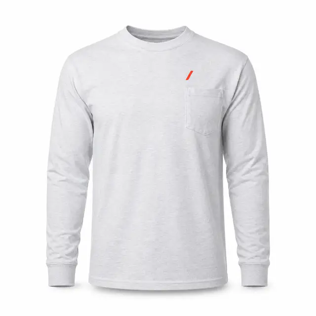 Bayside 8100 Unisex USA-Made Long Sleeve Pocket T-Shirt