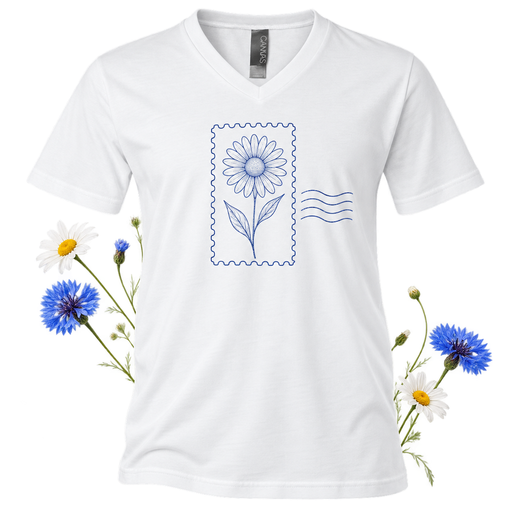 Bella+Canvas 3005 V-Neck Tee — 4.2 oz ring-spun cotton unisex v-neck t-shirt with side-seamed construction