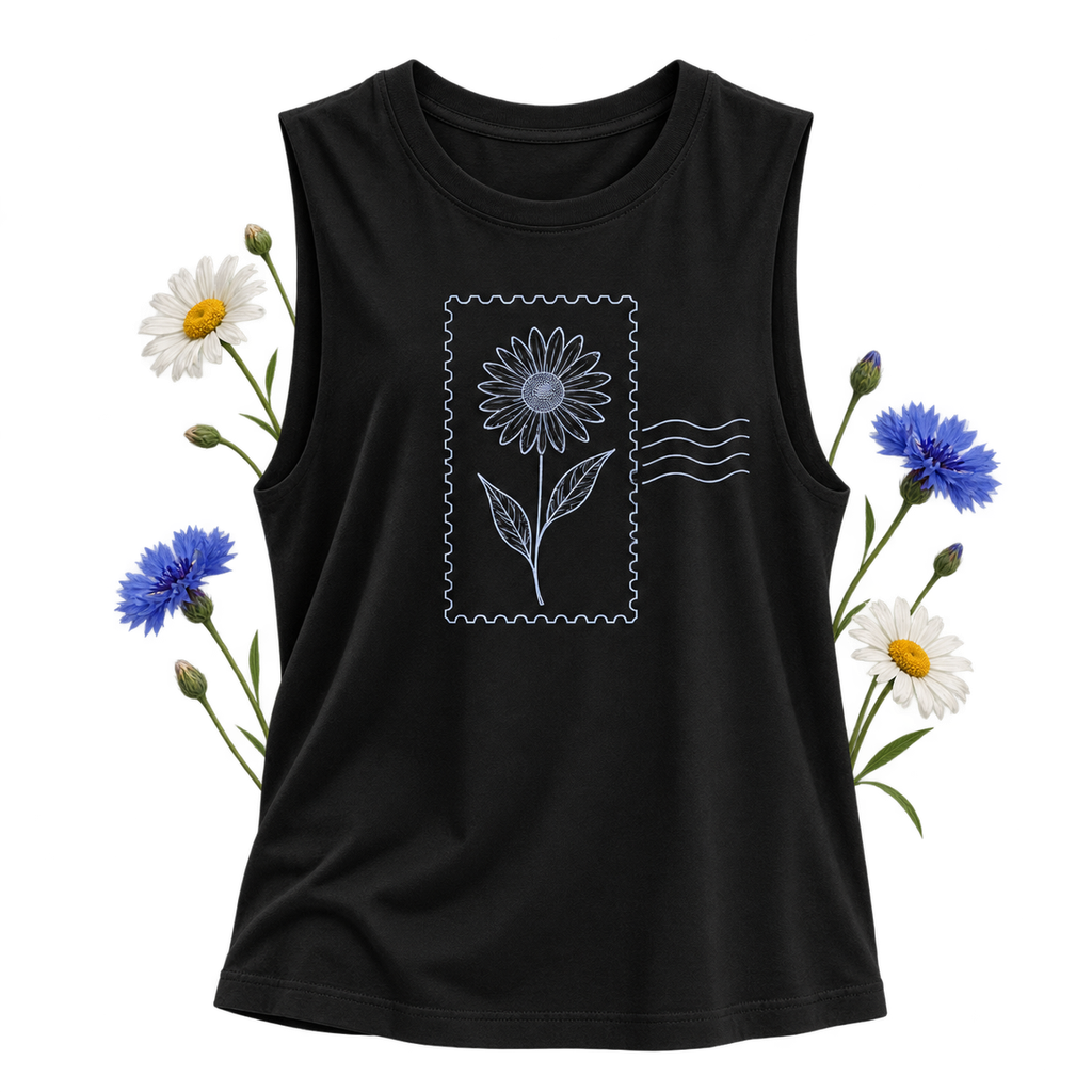 Bella+Canvas 3483 Muscle Tank with a crew neckline, dropped armholes and side-seamed construction