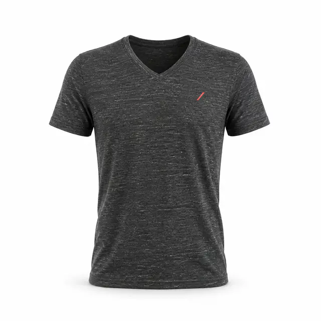 Bella+Canvas 3655 Unisex Textured Jersey V-Neck Tee — mineral wash, marble, and slub options