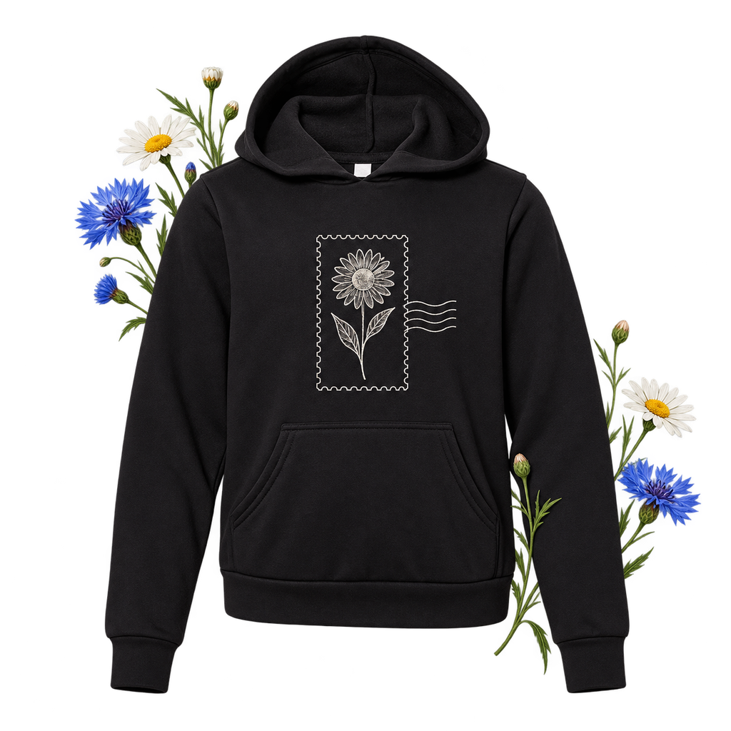 Bella+Canvas 3719Y Youth Sponge Fleece Pullover Hoodie — youth style with side-seamed construction and color-specific cotton-polyester blends