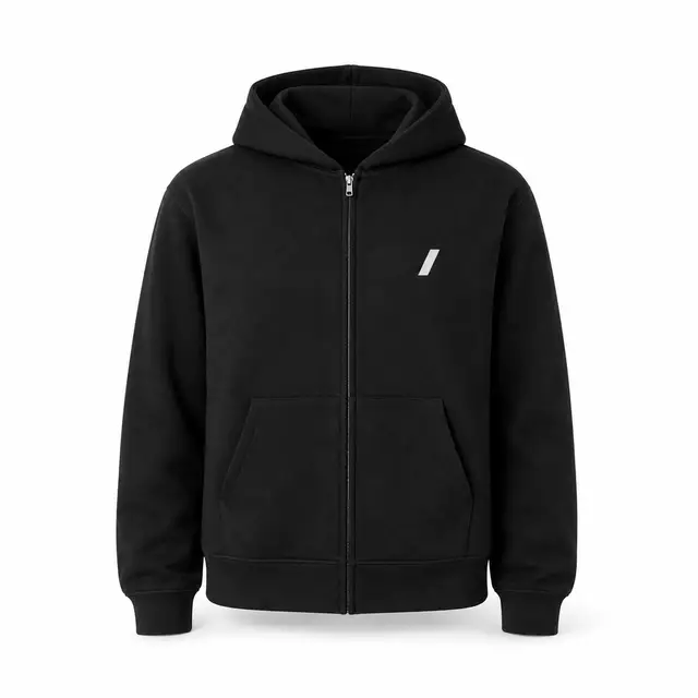 Bella+Canvas 4739 Unisex Heavyweight Full-Zip Hoodie — 10 oz Airlume cotton-poly fleece