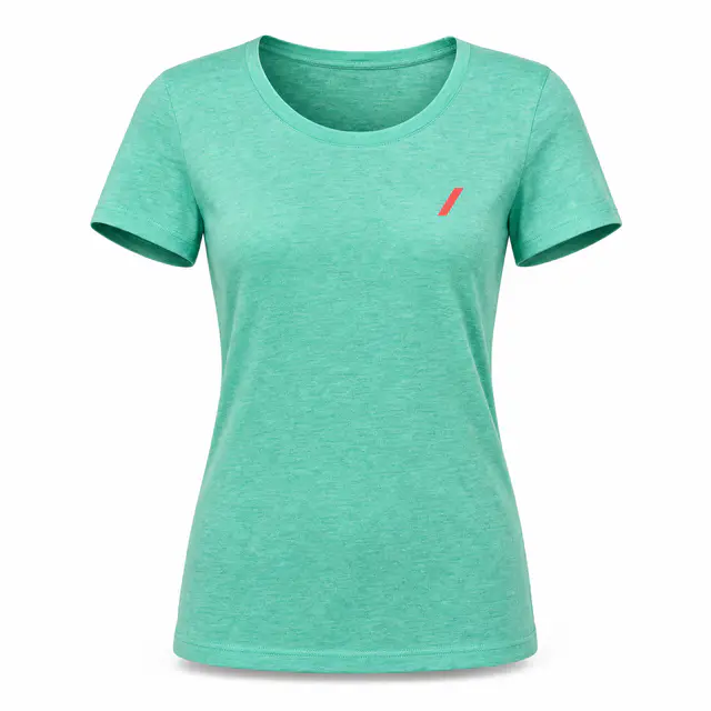 Bella+Canvas 8413 Women's Triblend Tee — 3.8 oz poly/cotton/rayon tri-blend with scoop neckline