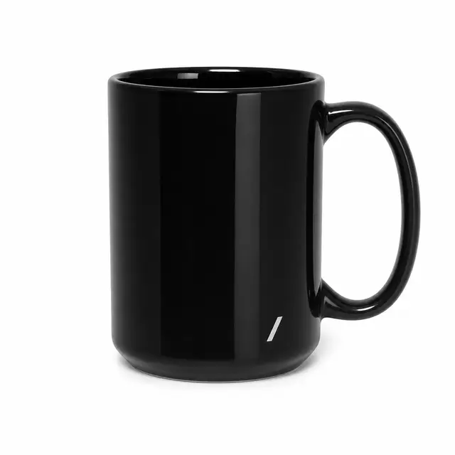 Black Ceramic Mug 15oz