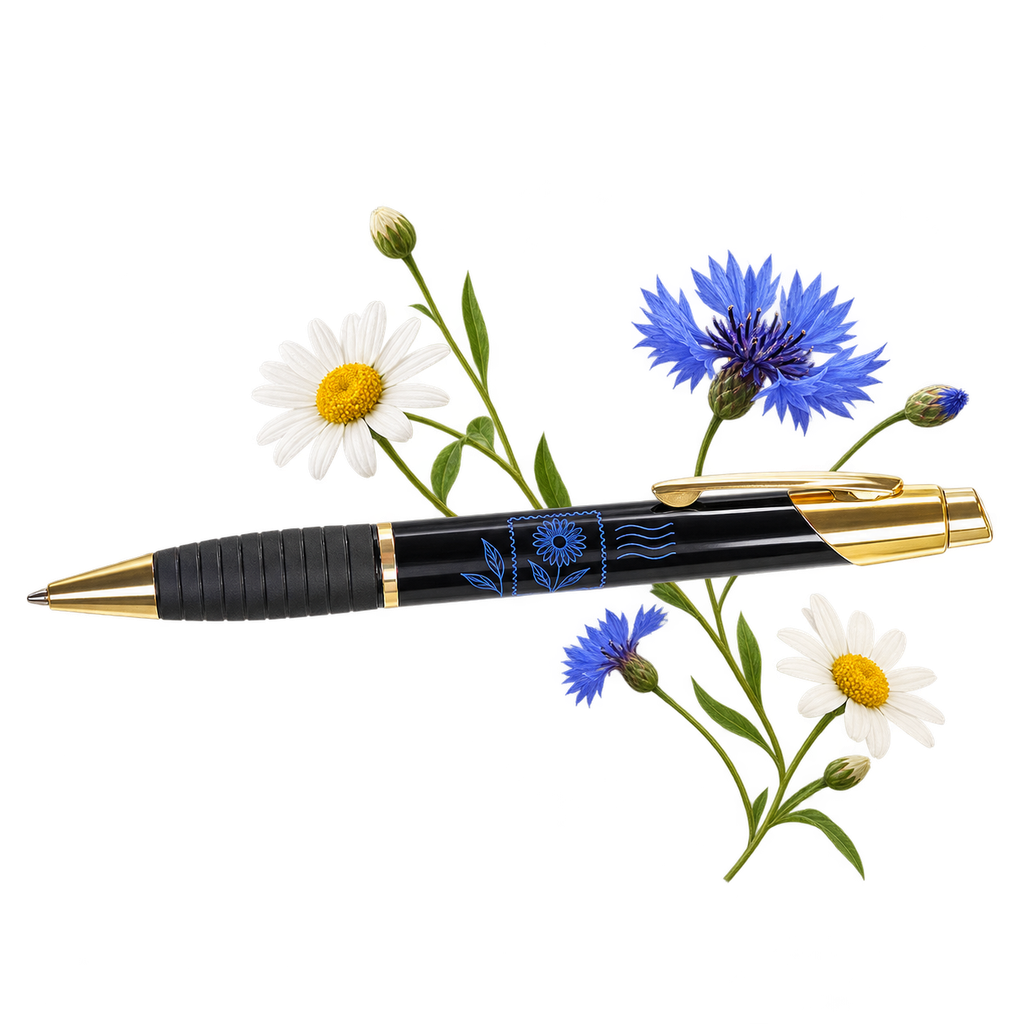Brass Ballpoint Pen, a pen with a narrow body for decoration