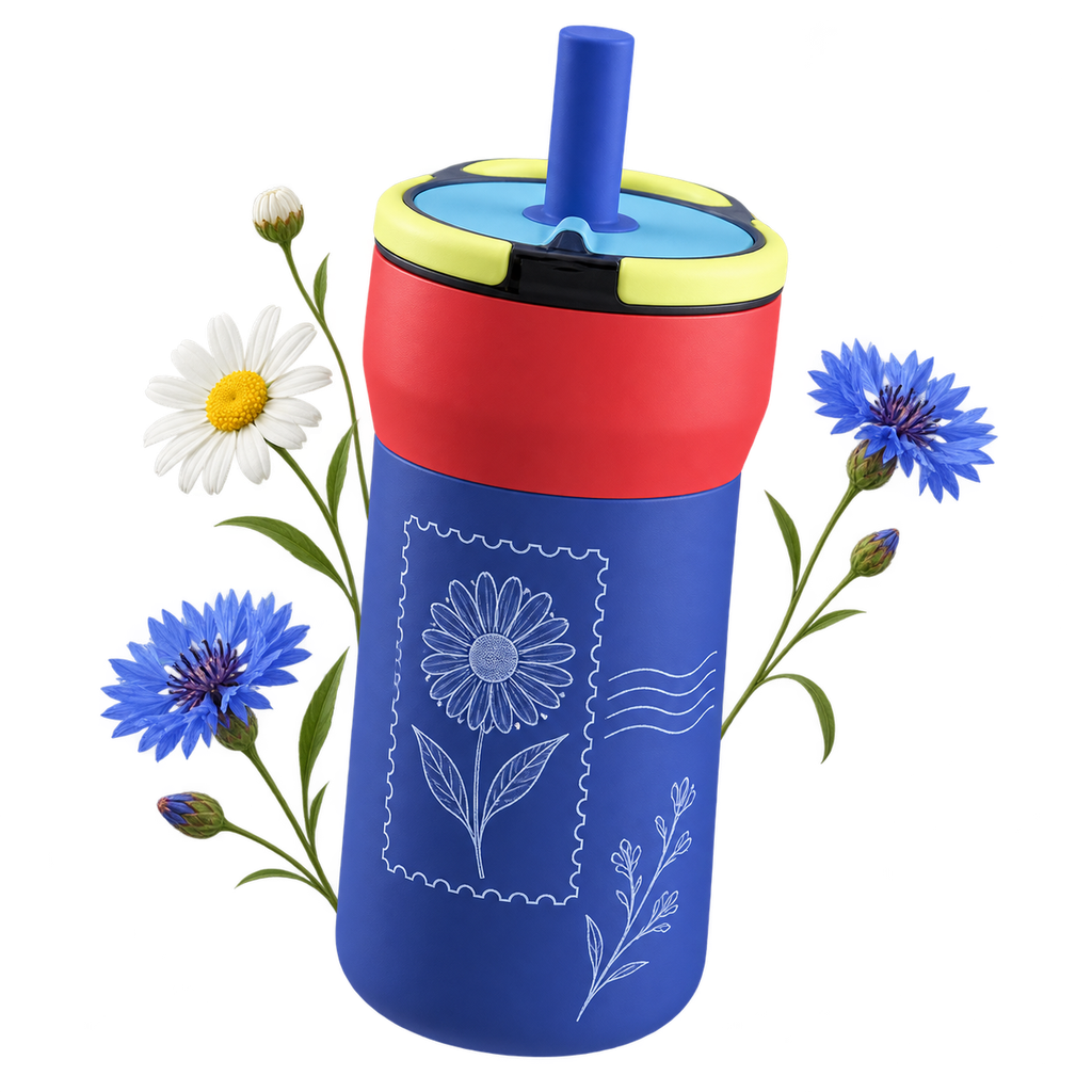 BrüMate 50263 Leap Kids' Leakproof Straw Tumbler, 12oz, a tumbler for serving drinks