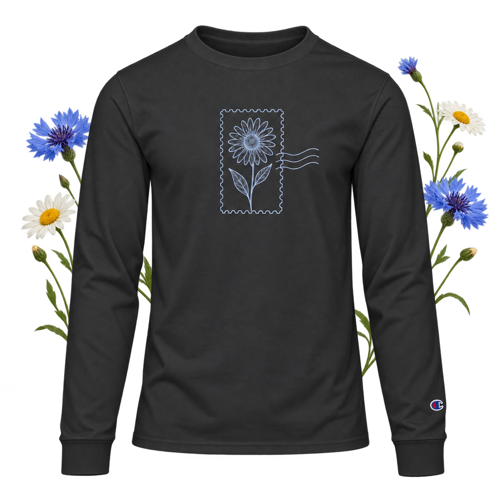 Champion CC8C long-sleeve crew-neck T-shirt with rib-knit cuffs