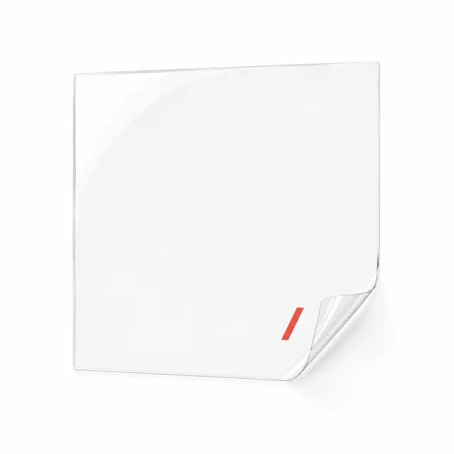 Print-on-demand clear window cling — transparent static-cling vinyl with custom digital print