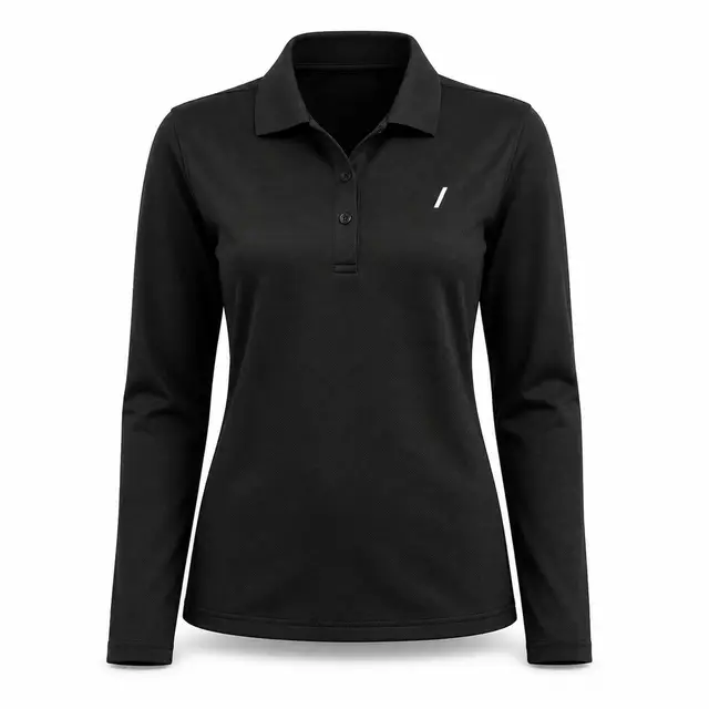 Clique LQK00068 Women's Ice Pique Long Sleeve Polo