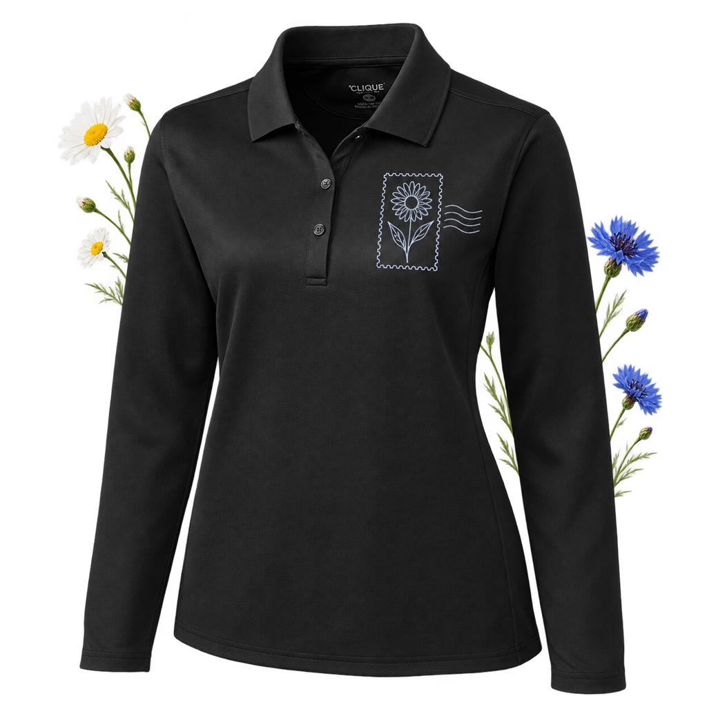 Clique LQK00068 with long sleeves and a polo collar
