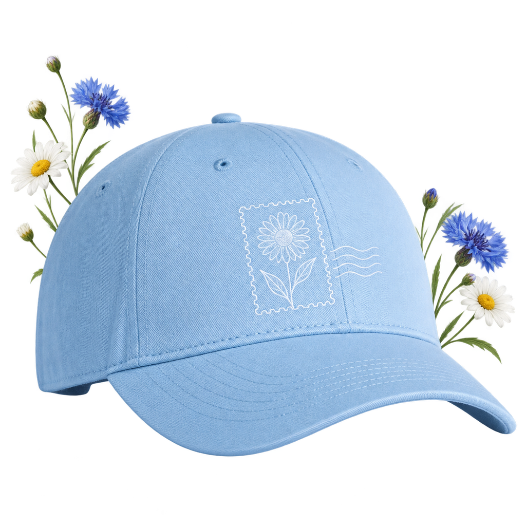 Comfort Colors CCWC0 Coastal Washed Cap with an unstructured six-panel crown and curved brim