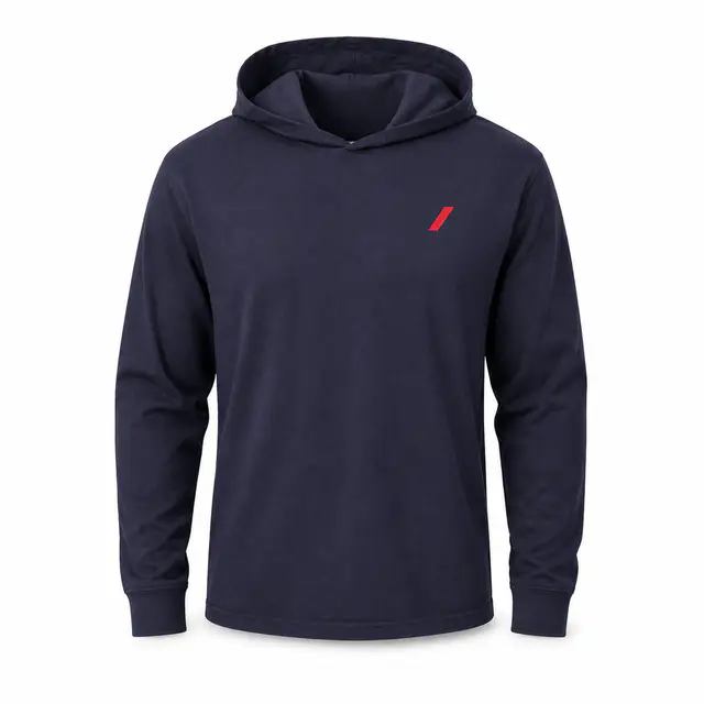 ComfortWash GDH280 Garment-Dyed Hooded Long Sleeve — lightweight ring-spun cotton jersey hoodie