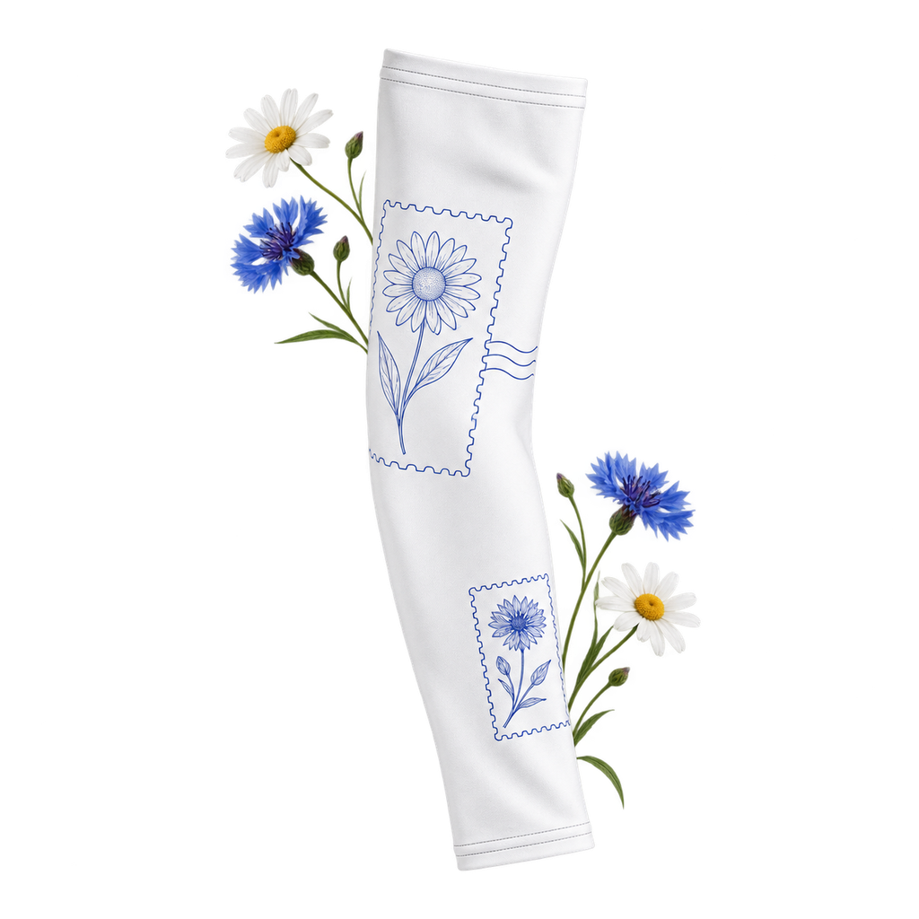 Compression Arm Sleeve with a slim fit, showing its arm sleeve format