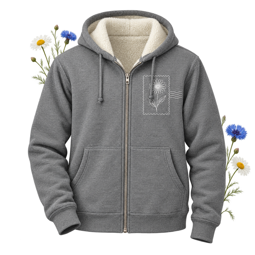 CornerStone CS625 Heavyweight Sherpa-Lined Hooded Fleece Jacket — cotton-polyester fleece bonded to polyester lining