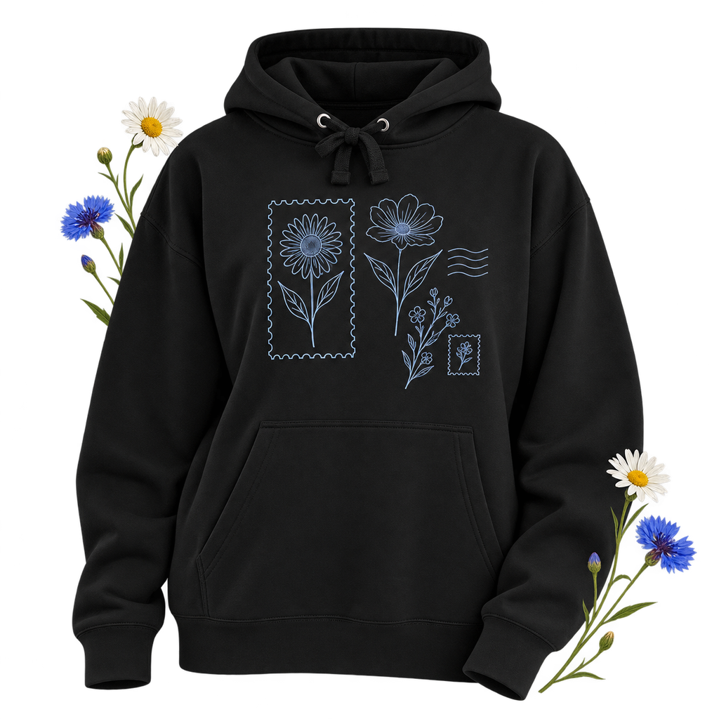 Cotton Heritage M2580 pullover hoodie with long sleeves