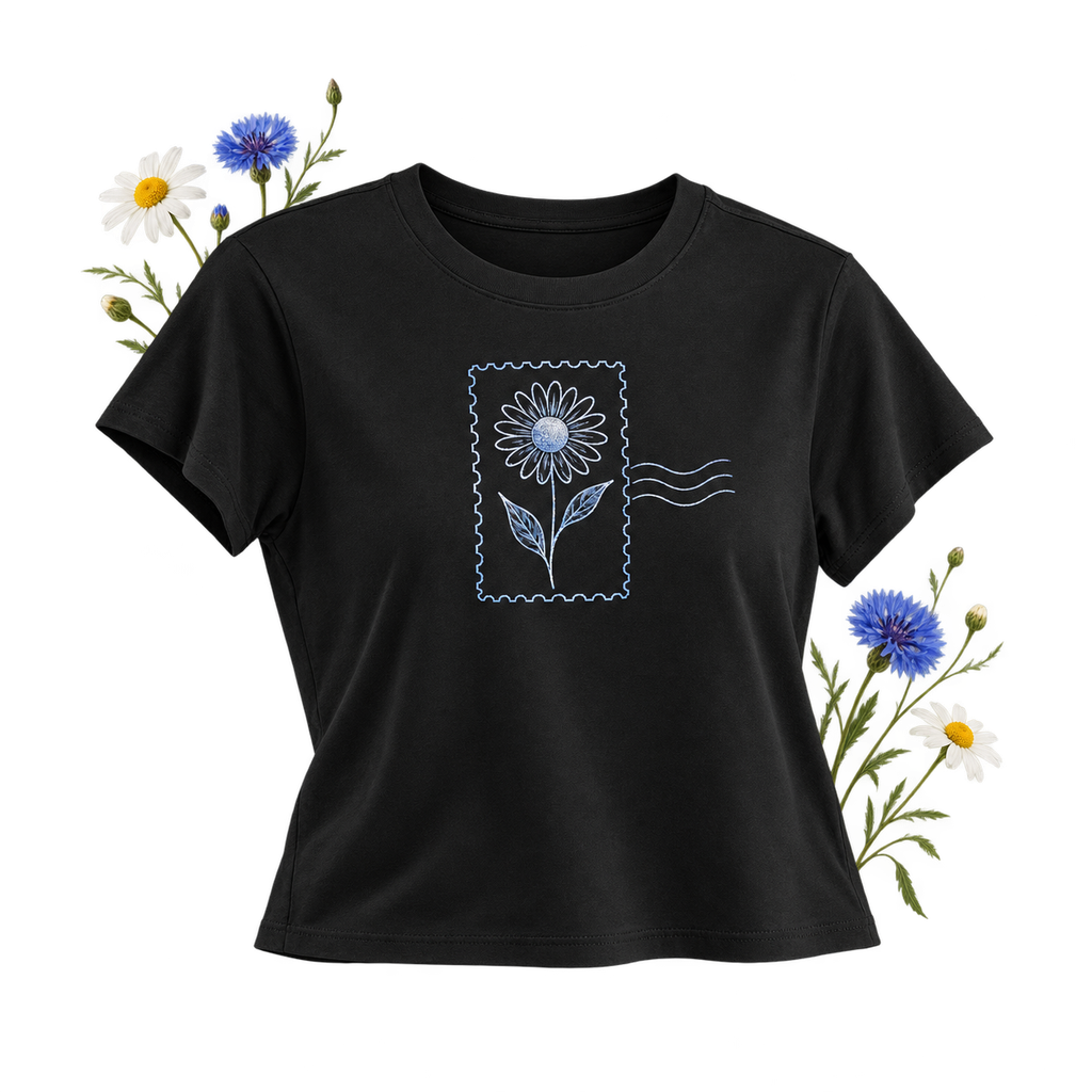 Cotton Heritage OW1086 High-Waisted Tee with a crew neckline, side seams and tear-away label