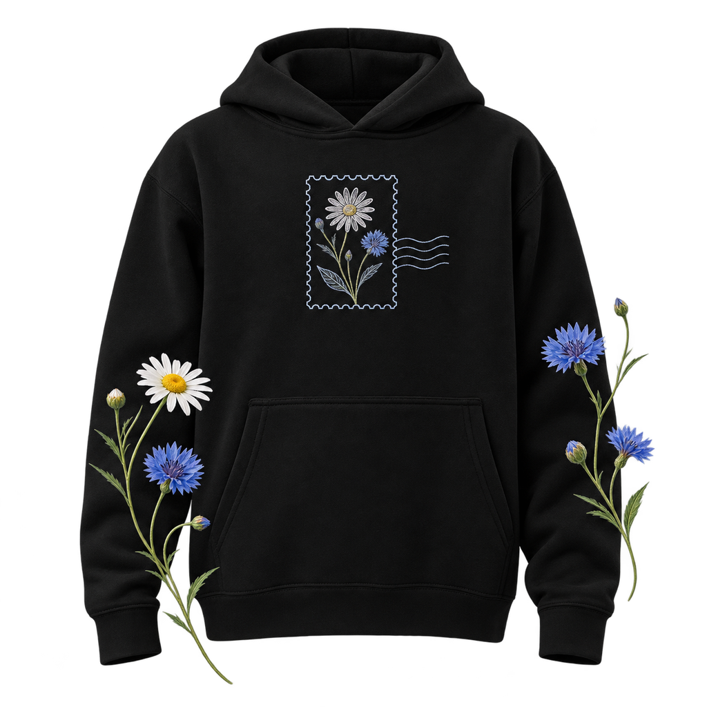 Cotton Heritage Y2550 Youth Pullover Fleece with side seams, a 2-panel hood and a front pouch pocket