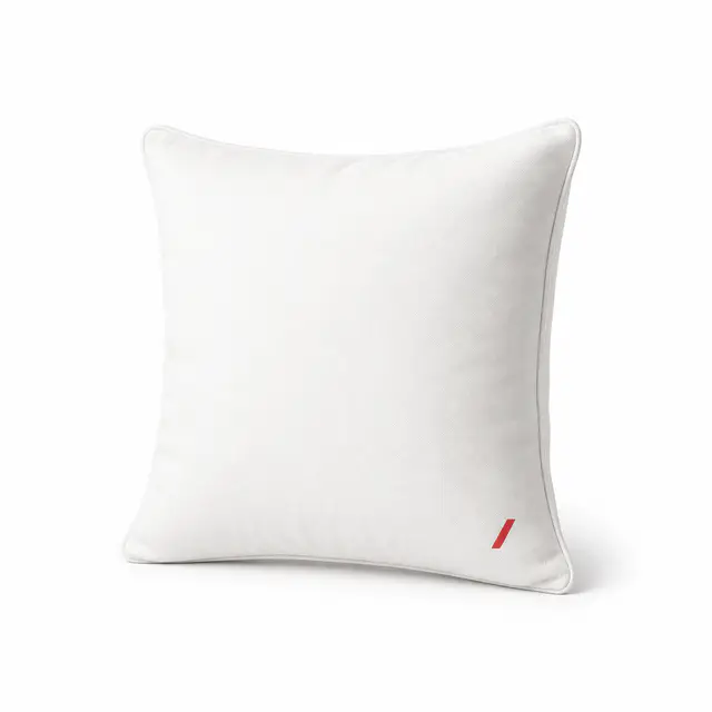Print-on-demand cotton pillow case — hidden zipper, no fill insert, cut-and-sew decoration