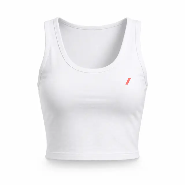 Cotton-Poly Crop Top