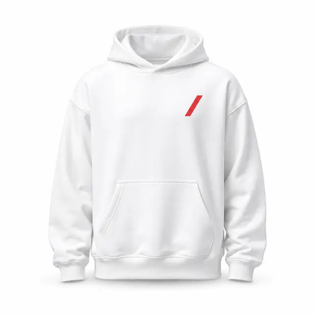Print-on-demand cotton-poly oversized pullover hoodie — 80/20 blend, hooded neckline, long sleeves
