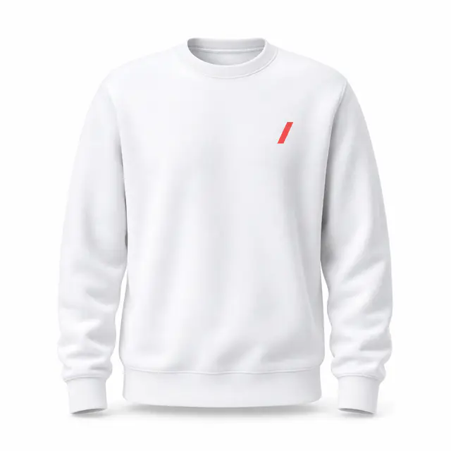 Print-on-demand cotton-poly sweatshirt - cotton-polyester material type, crew neck, long sleeves