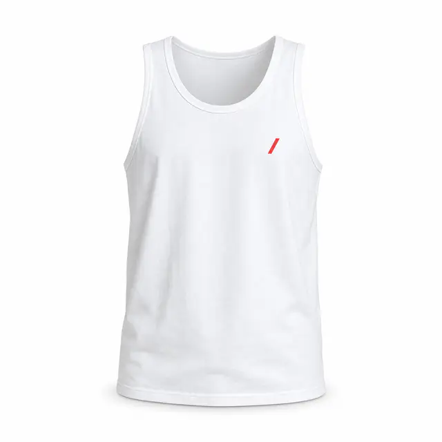 Print-on-demand cotton tank top - 100% cotton material type, scoop neckline, sleeveless cut