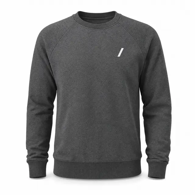 Delta 97100 Unisex Fleece French Terry Crew — 250 gsm ring-spun cotton-poly, side-seamed, DTG and DTF compatible