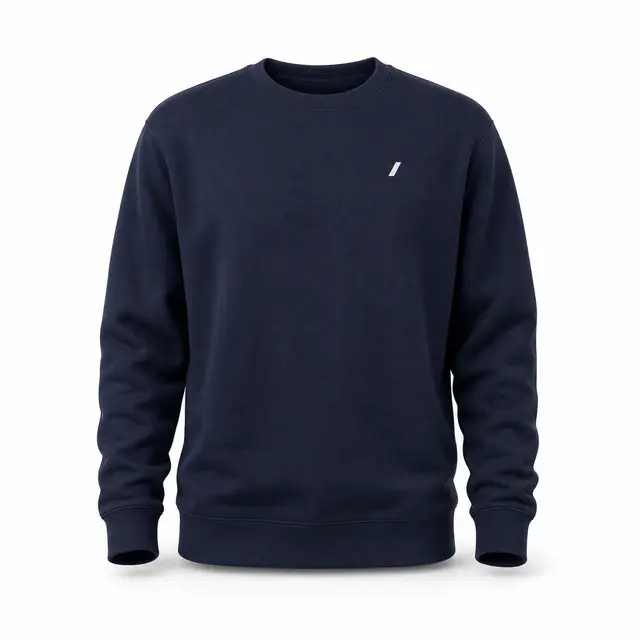 Delta 99100 Unisex Heavyweight Fleece Crew — 310 gsm ring-spun 80/20 cotton-poly, side-seamed, DTG and DTF compatible