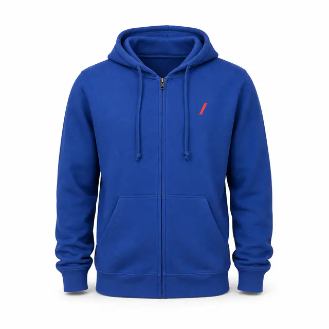 Delta 99300 Unisex Heavyweight Fleece Zip Hoodie — 310 gsm ring-spun 80/20 cotton-poly, YKK zipper, DTG and DTF