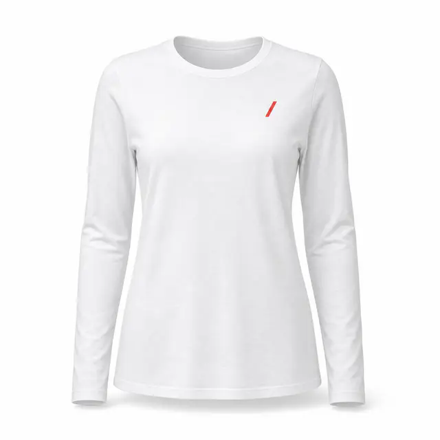 District DT110 Women's Blend CVC Long Sleeve Tee - 60% Combed Ring-Spun Cotton / 40% Polyester and 4.3 oz weight